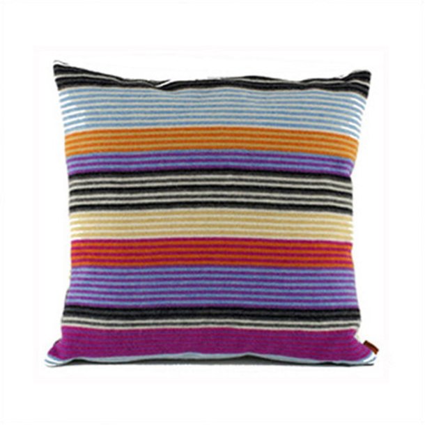 Missoni erode pillow wool, Purple/orange